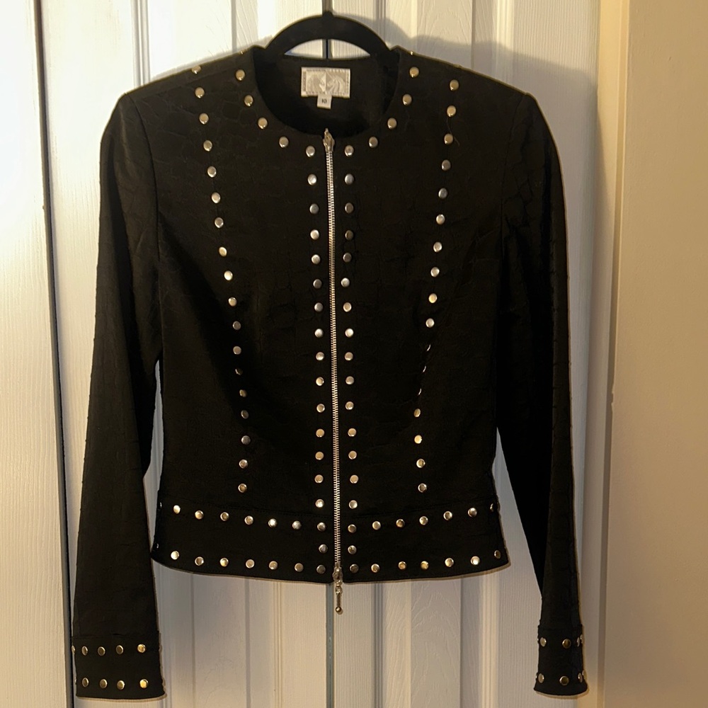 Alberto Makali Black Studded Blazer